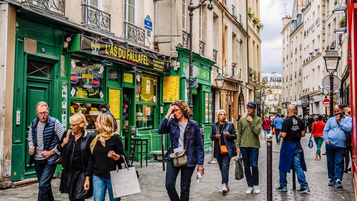 Le Marais sokakları